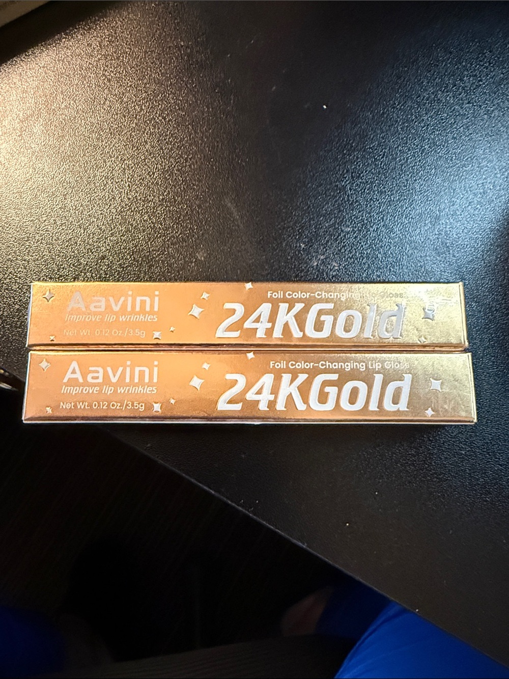Saving Shimmery Gold Lip Product Duo